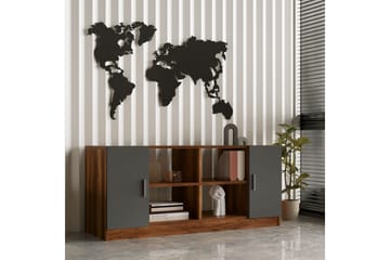 Valladbla Möbelset Kontor - Teak/Antracit - Möbler - Kontorsmöbler - Möbelset för kontor