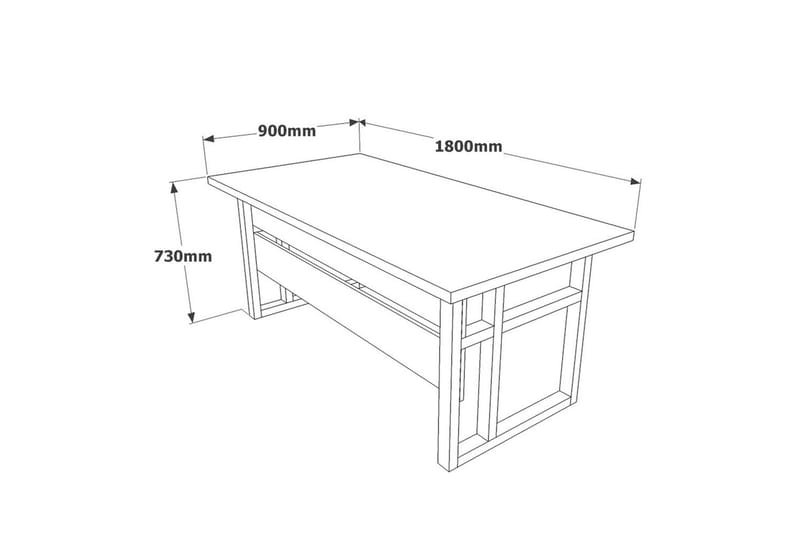 Mono Möbelset För Kontor - Natur/Kolgrå - Möbler - Kontorsmöbler - Möbelset för kontor