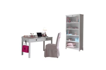 Skrivbord med bokhylla Amori Vit - Möbler - Kontorsmöbler - Möbelset för kontor
