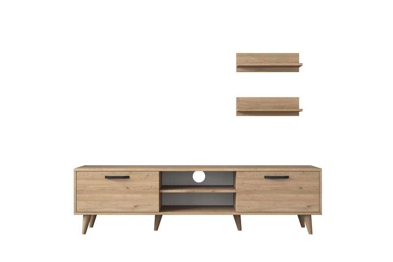 Tv-möbelset Akashya 180x35 cm Brun - TV-möbelset