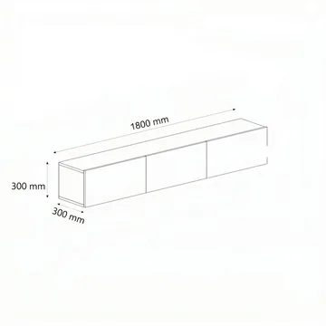 Adilen TV-bänk 180x30x30 cm - Travertin - Möbler - TV- & Mediamöbler - TV bänk & mediabänk