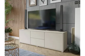 Agawal Tv-bänk 141 cm - Beige - Möbler - TV- & Mediamöbler - TV bänk & mediabänk