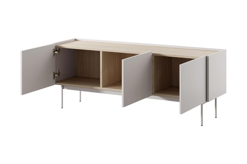 Akansh Tv-bänk 144 cm - Beige - Möbler - TV- & Mediamöbler - TV bänk & mediabänk