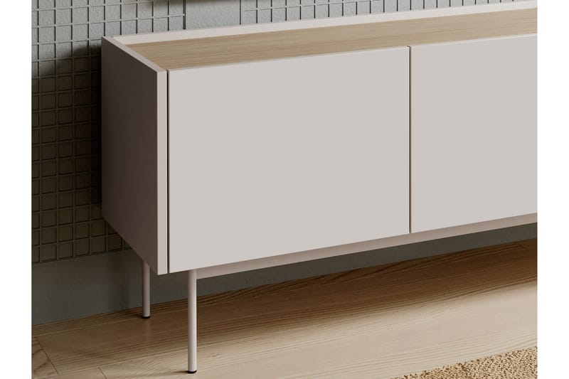 Akansh Tv-bänk 144 cm - Beige - Möbler - TV- & Mediamöbler - TV bänk & mediabänk