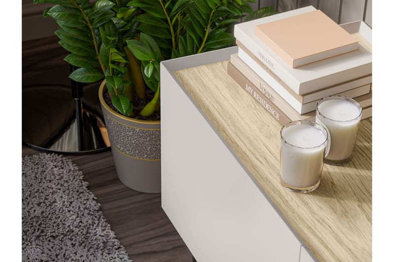 Akie Tv-bänk 200 cm - Beige - Möbler - TV- & Mediamöbler - TV bänk & mediabänk