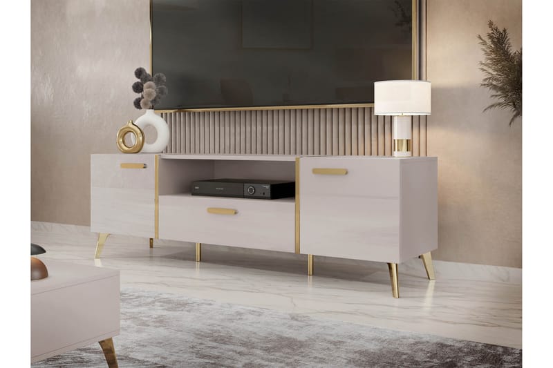 Akihiko Tv-bänk 154 cm - Cashmere - Möbler - TV- & Mediamöbler - TV bänk & mediabänk