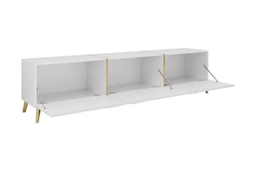 Akihiko Tv-bänk 204 cm - Vit - Möbler - TV- & Mediamöbler - TV bänk & mediabänk