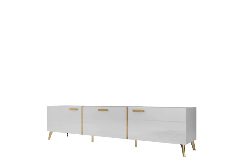 Akihiko Tv-bänk 204 cm, Vit