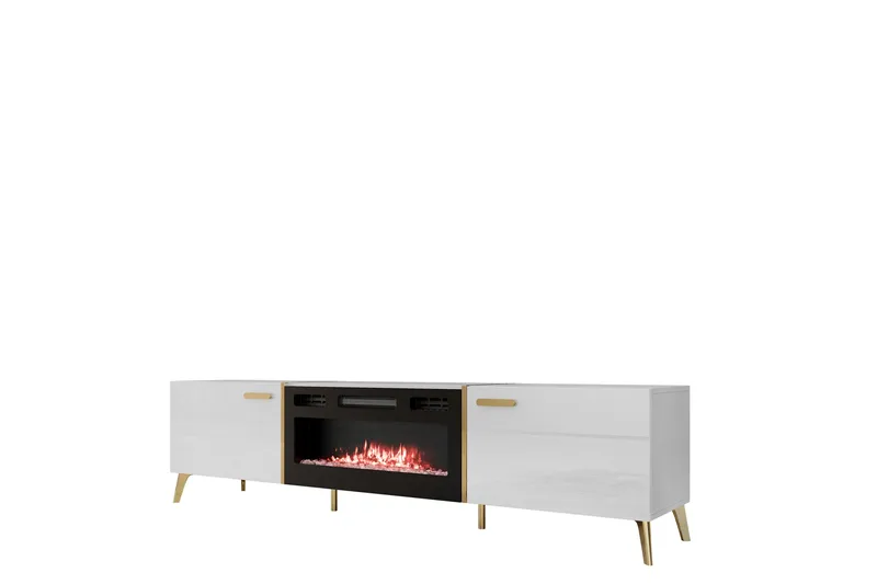 Akihiko Tv-bänk 214 cm, Vit