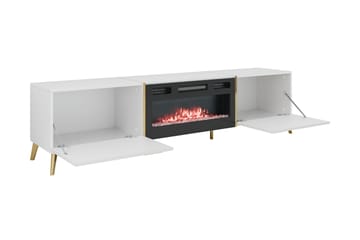 Akihiko Tv-bänk 214 cm - Vit - Möbler - TV- & Mediamöbler - TV bänk & mediabänk