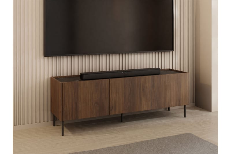 Akihito Tv-bänk 144 cm - Brun - Möbler - TV- & Mediamöbler - TV bänk & mediabänk