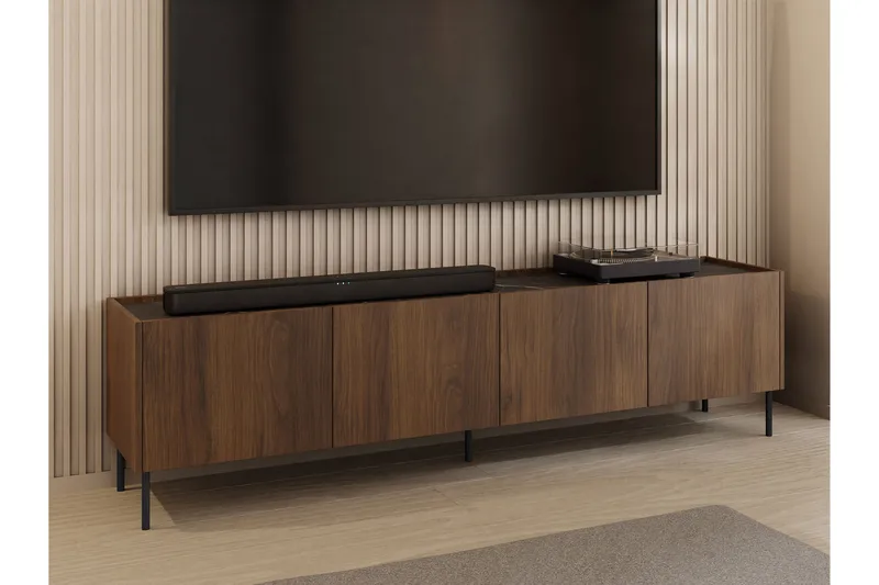 Akihito Tv-bänk 200 cm - Brun - Möbler - TV- & Mediamöbler - TV bänk & mediabänk