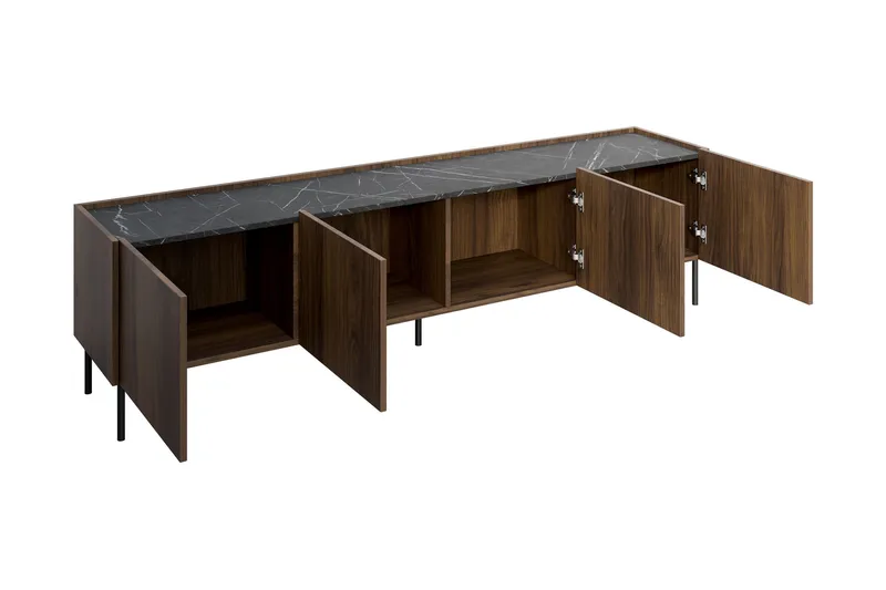 Akihito Tv-bänk 200 cm - Brun - Möbler - TV- & Mediamöbler - TV bänk & mediabänk