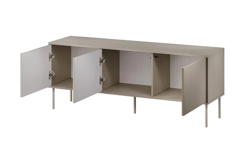 Akiko Golvstående TV Bänk 150 cm med Förvaring i Målat Trä - Grön - Möbler - TV- & Mediamöbler - TV bänk & mediabänk