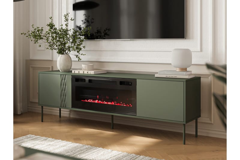 Akiko Tv-bänk 180 cm - Grön - Möbler - TV- & Mediamöbler - TV bänk & mediabänk
