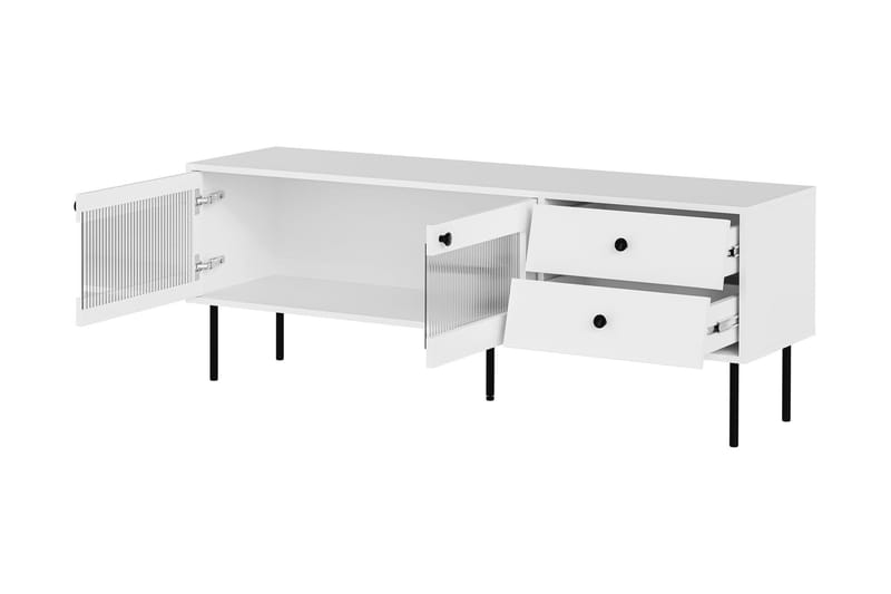 Akilesh Tv-bänk 150 cm - Vit - Möbler - TV- & Mediamöbler - TV bänk & mediabänk
