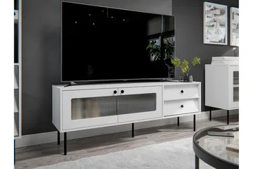 Akilesh Tv-bänk 150 cm - Vit - Möbler - TV- & Mediamöbler - TV bänk & mediabänk