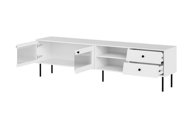 Akilesh Tv-bänk 200 cm - Svart - Möbler - TV- & Mediamöbler - TV bänk & mediabänk