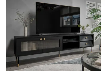 Akilesh Tv-bänk 200 cm - Svart - Möbler - TV- & Mediamöbler - TV bänk & mediabänk