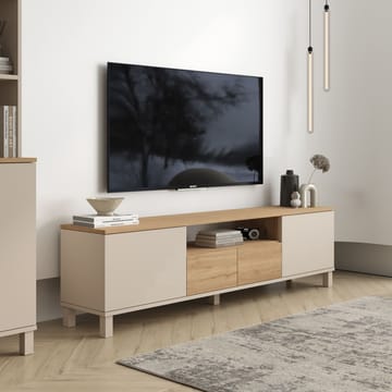Aldarte TV-bänk 180x49,2x35 cm - Sand och ek - Möbler - TV- & Mediamöbler - TV bänk & mediabänk
