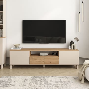 Aldarte TV-bänk 180x49,2x35 cm - Sand och ek - Möbler - TV- & Mediamöbler - TV bänk & mediabänk