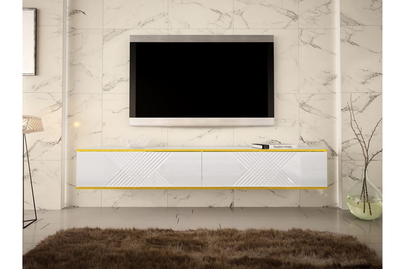 Alim Tv-bänk 200 cm - Vit - Möbler - TV- & Mediamöbler - TV bänk & mediabänk