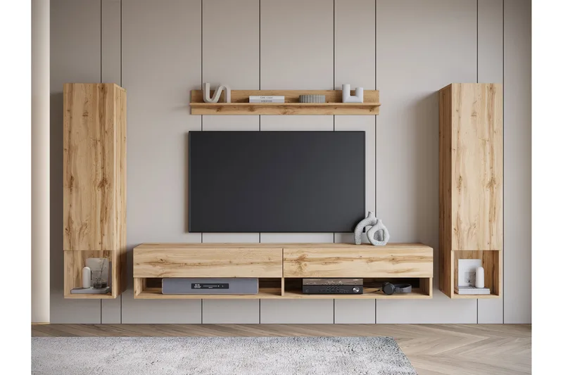 Amadeo Tv-möbelset - Brun - Möbler - TV- & Mediamöbler - TV-möbelset