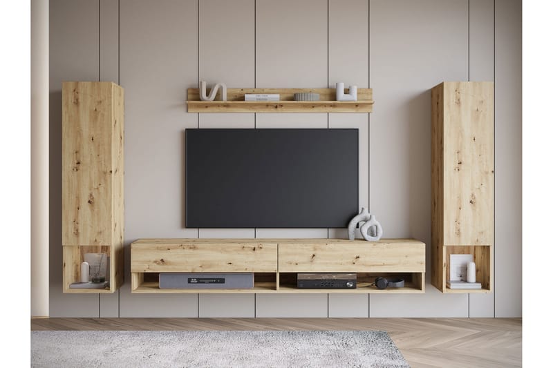 Amadeo Tv-möbelset - Brun - Möbler - TV- & Mediamöbler - TV-möbelset