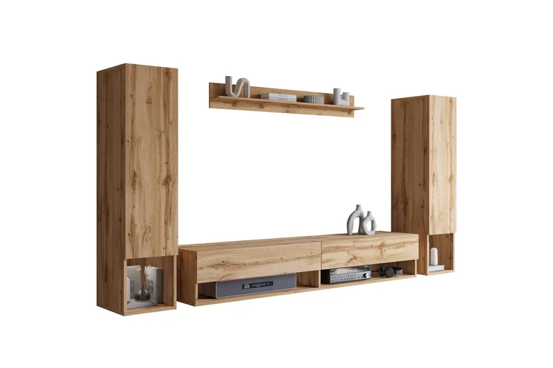 Amadeo Tv-möbelset, Brun