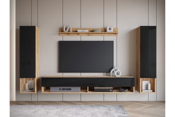 Amadeo Tv-möbelset - Brun/Svart - Möbler - TV- & Mediamöbler - TV-möbelset