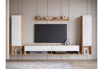 Amadeo Tv-möbelset - Brun/Vit - Möbler - TV- & Mediamöbler - TV-möbelset