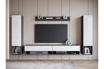 Amadeo Tv-möbelset - Grå/Vit - Möbler - TV- & Mediamöbler - TV-möbelset