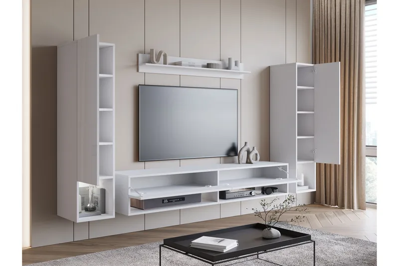 Amadeo Tv-möbelset - Svart - Möbler - TV- & Mediamöbler - TV-möbelset