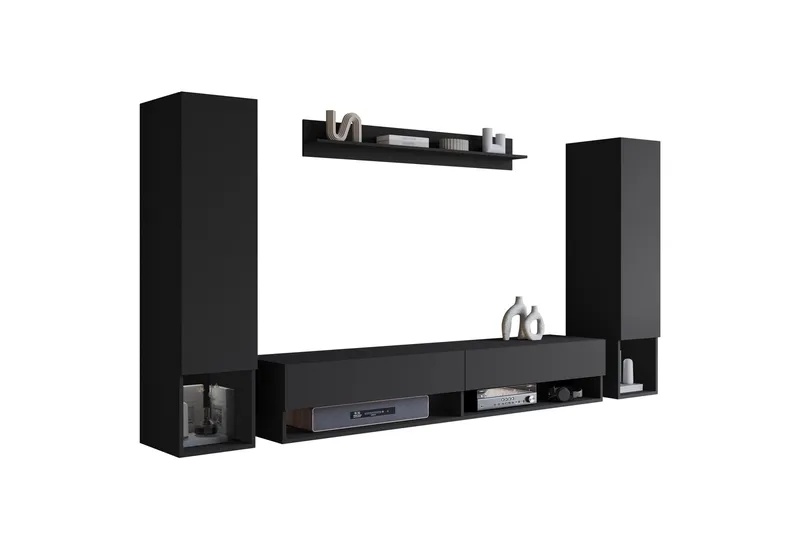Amadeo Tv-möbelset, Svart