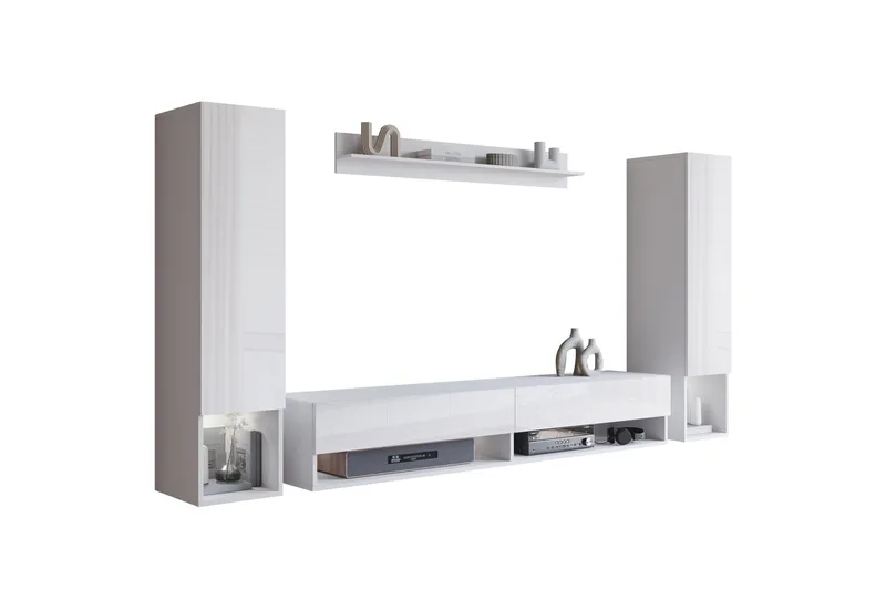 Amadeo Tv-möbelset, Vit