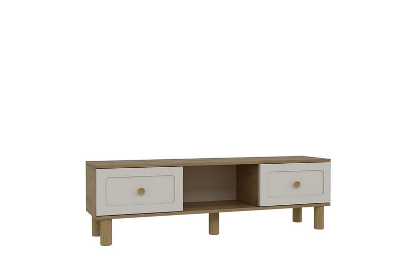 Amarinda Tv-bänk 150 cm - Brun/Vit - Möbler - TV- & Mediamöbler - TV bänk & mediabänk