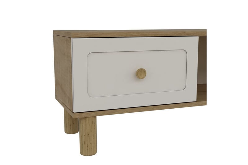 Amarinda Tv-bänk 150 cm - Brun/Vit - Möbler - TV- & Mediamöbler - TV bänk & mediabänk