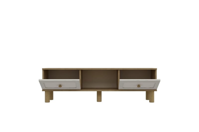 Amarinda Tv-bänk 150 cm - Brun/Vit - Möbler - TV- & Mediamöbler - TV bänk & mediabänk