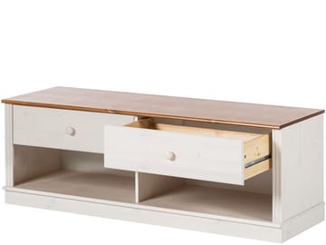 Anita Tv-bänk 137 cm - Vit/honung - Möbler - TV- & Mediamöbler - TV bänk & mediabänk