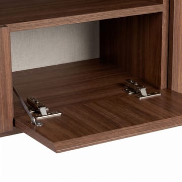 Arvold TV-bänk 160x50x35 cm - Milano Walnut och svart - Möbler - TV- & Mediamöbler - TV bänk & mediabänk