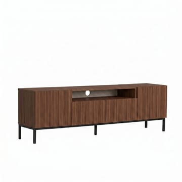 Arvold TV-bänk 160x50x35 cm - Milano Walnut och svart - Möbler - TV- & Mediamöbler - TV bänk & mediabänk