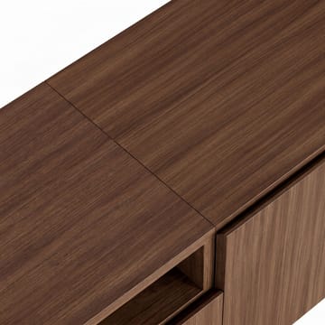 Arvold TV-bänk 160x50x35 cm - Milano Walnut och svart - Möbler - TV- & Mediamöbler - TV bänk & mediabänk