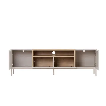 Arvold TV-bänk 160x50x35 cm - Sandstone och Sapphire Oak - Möbler - TV- & Mediamöbler - TV bänk & mediabänk