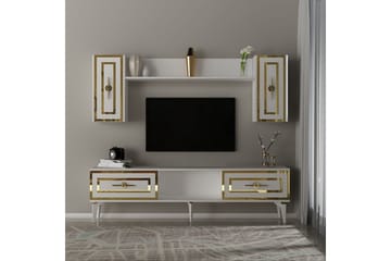 Barriet Tv-möbelset 150x29,6 cm - Vit - Möbler - TV- & Mediamöbler - TV-möbelset