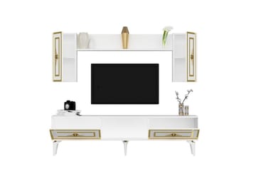 Barriet Tv-möbelset 150x29,6 cm - Vit - Möbler - TV- & Mediamöbler - TV-möbelset