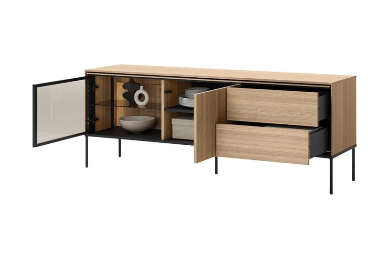 Basici Tv-bänk 167x41 cm - Brun - Möbler - TV- & Mediamöbler - TV bänk & mediabänk