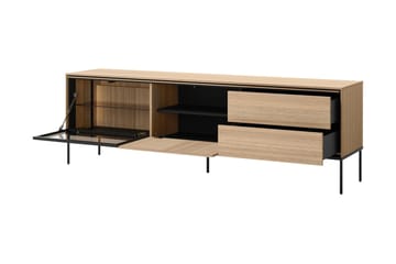 Basici Tv-bänk 197x41 cm - Grå/Grön - Möbler - TV- & Mediamöbler - TV bänk & mediabänk