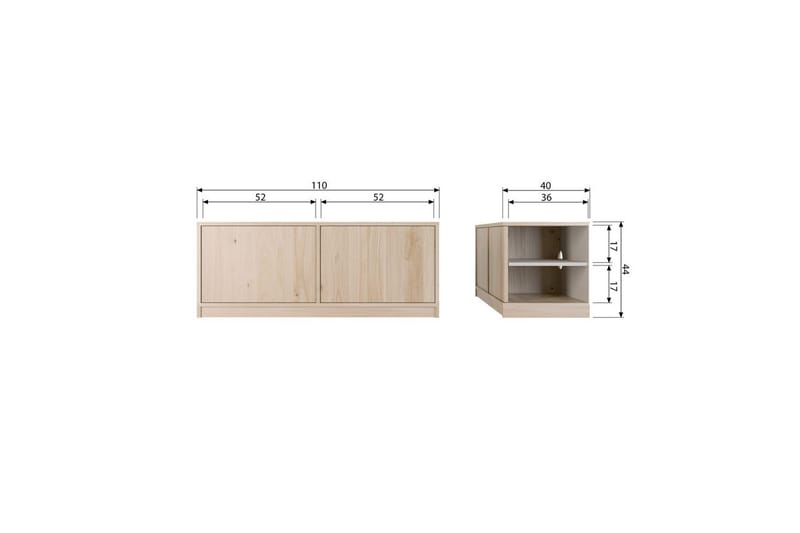 Basmodul Modulär - 44x110x40 cm - Möbler - TV- & Mediamöbler - TV-skåp