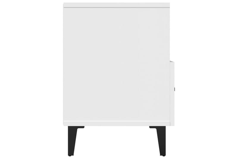beBasic Tv-bänk vit 80x36x50 cm konstruerat trä - White - TV bänk & mediabänk