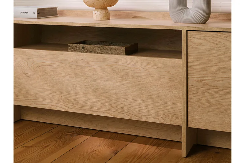 Bellia Tv-skåp 197x38 cm - Beige - Möbler - TV- & Mediamöbler - TV bänk & mediabänk